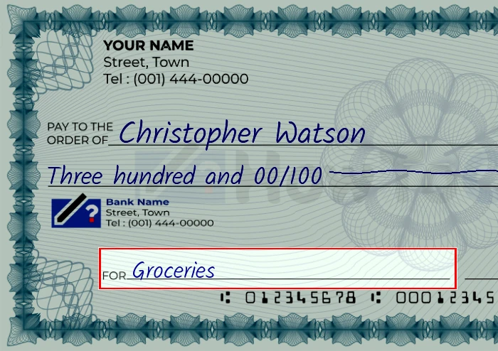 $300 Check - How to Write a Check for 300 Dollars?
